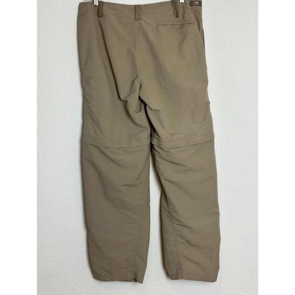 The North Face Mens 38 X32‎ Nylon Convertible Pants Brown Outdoor Hiking